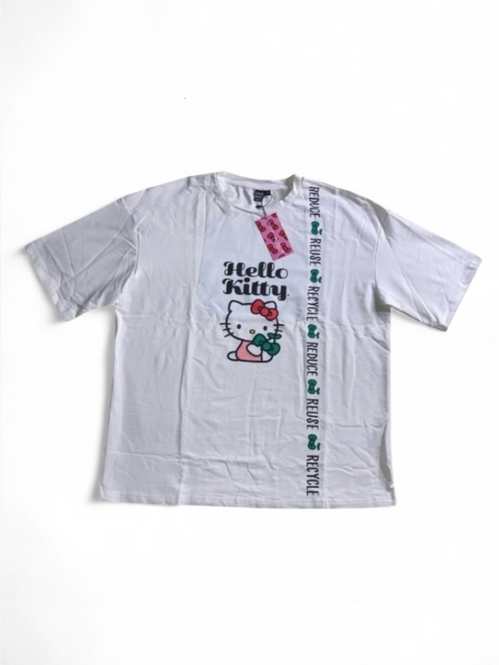 Hello Kitty and Friends Letter & Cartoon Graphic Drop Shoulder Tee